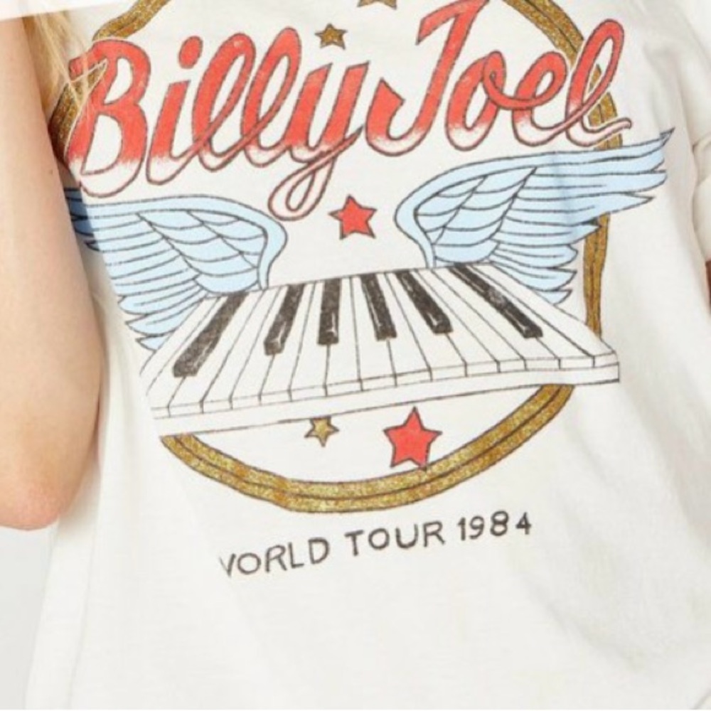 Daydreamer LA Billy Joel World Tour 1984 Boyfriend Tee - L